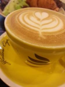 Cappuccino in Yellow Cup